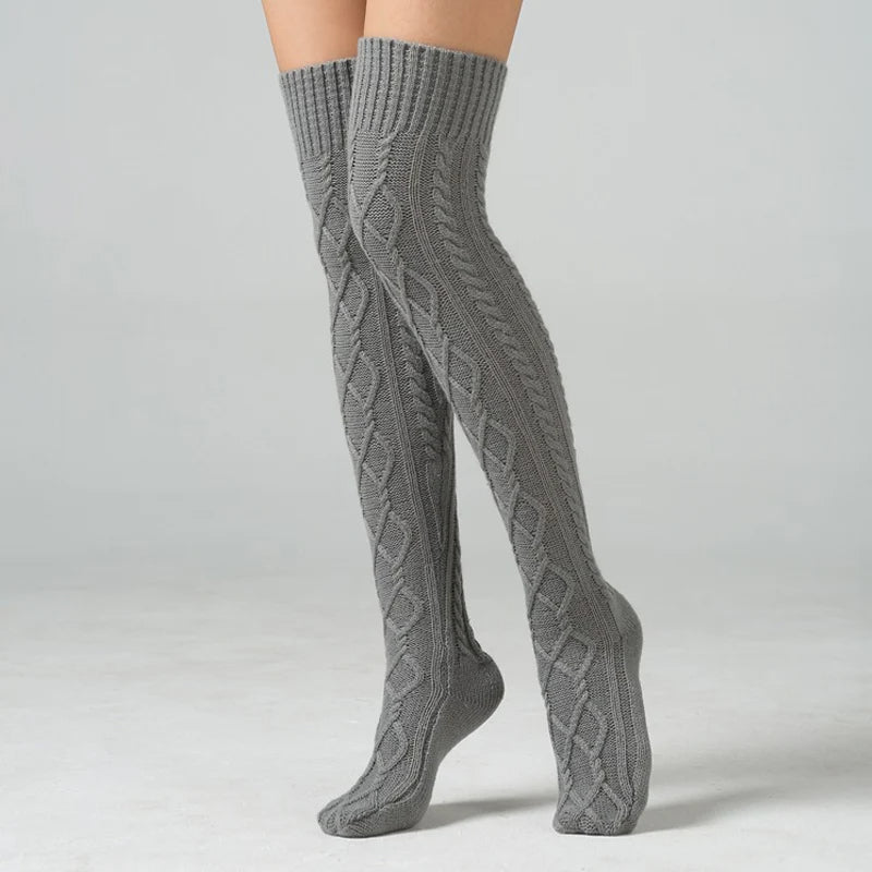 Winter Wool Over Knee Socks - Gadget and Gizmos1985