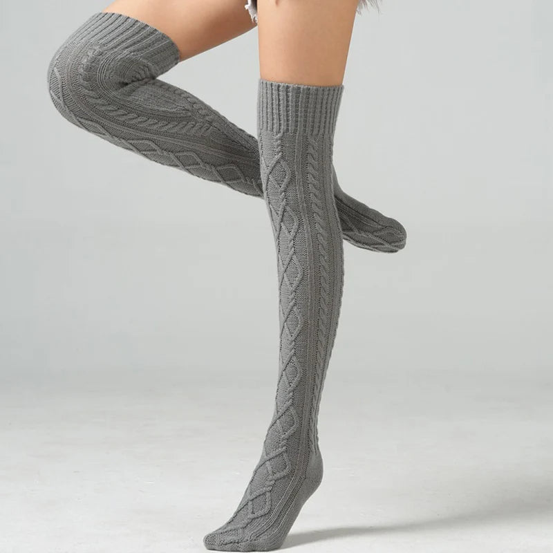 Winter Wool Over Knee Socks - Gadget and Gizmos1985