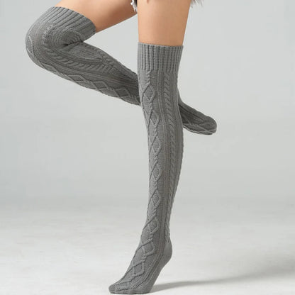 Winter Wool Over Knee Socks - Gadget and Gizmos1985