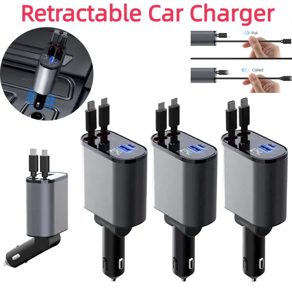 Retractable in car charger from gadgets and gizmos 1985