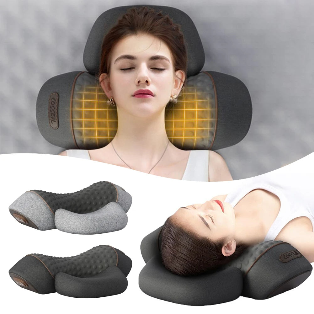 Electric Neck Massage Pillow Heating &amp; Vibration