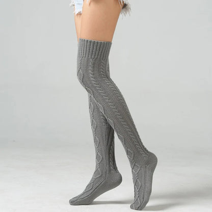 Winter Wool Over Knee Socks - Gadget and Gizmos1985