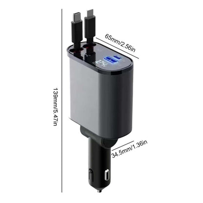 Retractable in car charger from gadgets and gizmos 1985