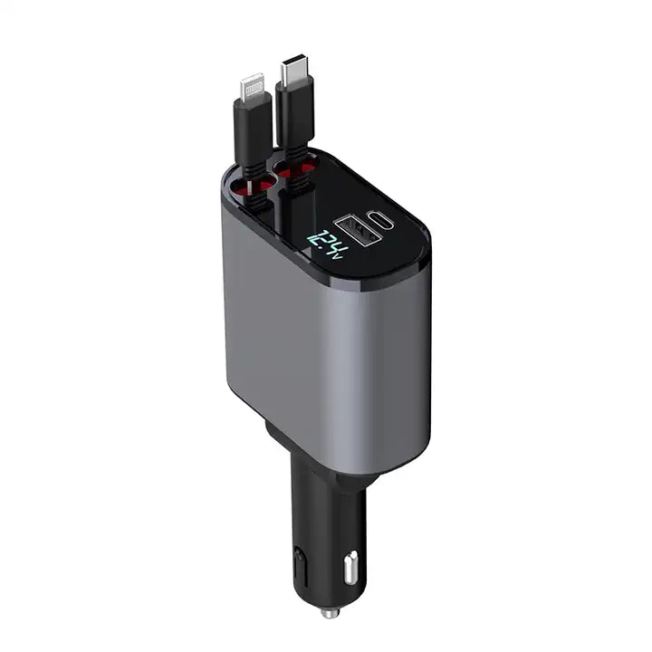 Retractable in car charger from gadgets and gizmos 1985