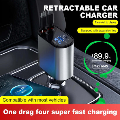 Retractable in car charger from gadgets and gizmos 1985